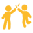Icoon high five